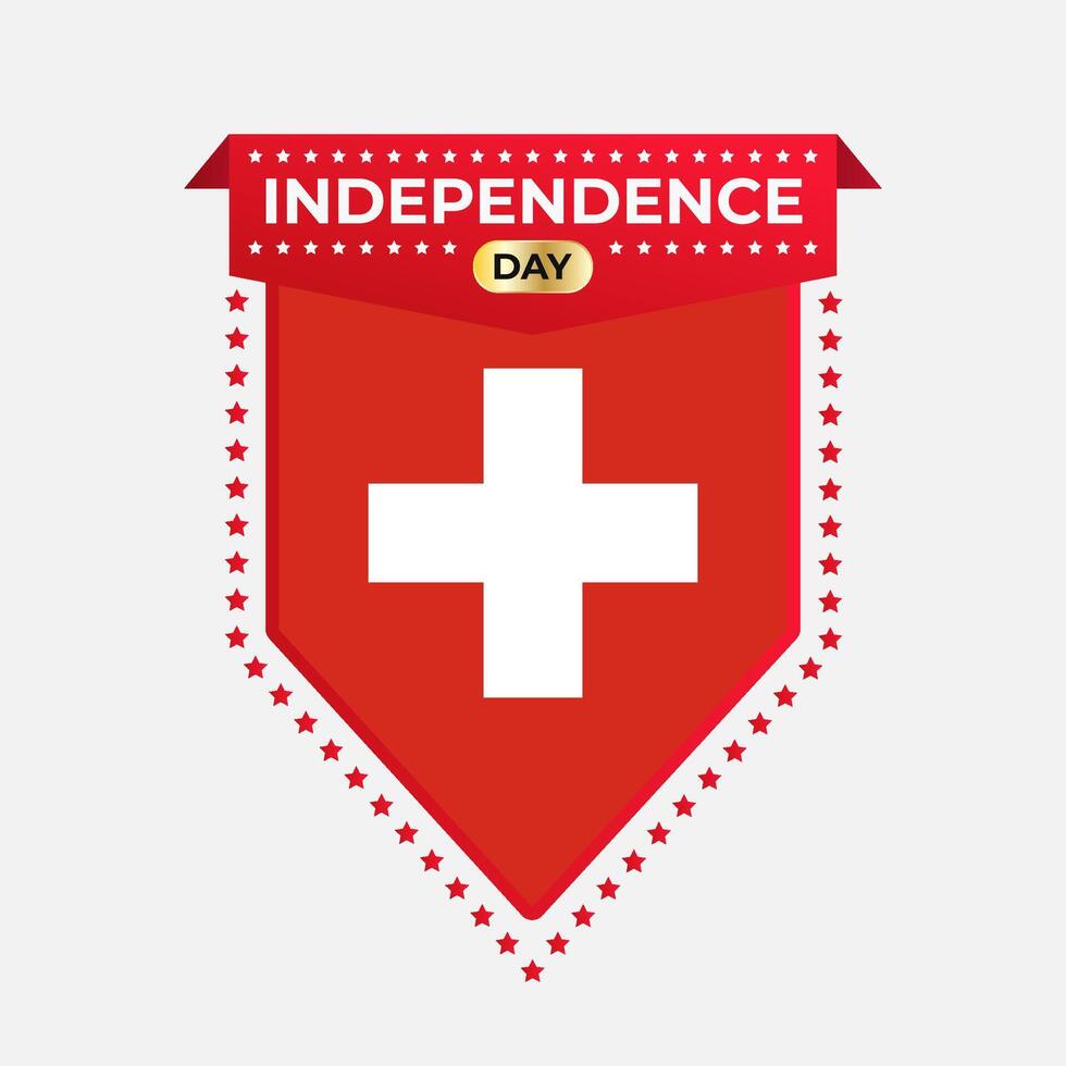 Switzerland Independence Day Banner Design vector