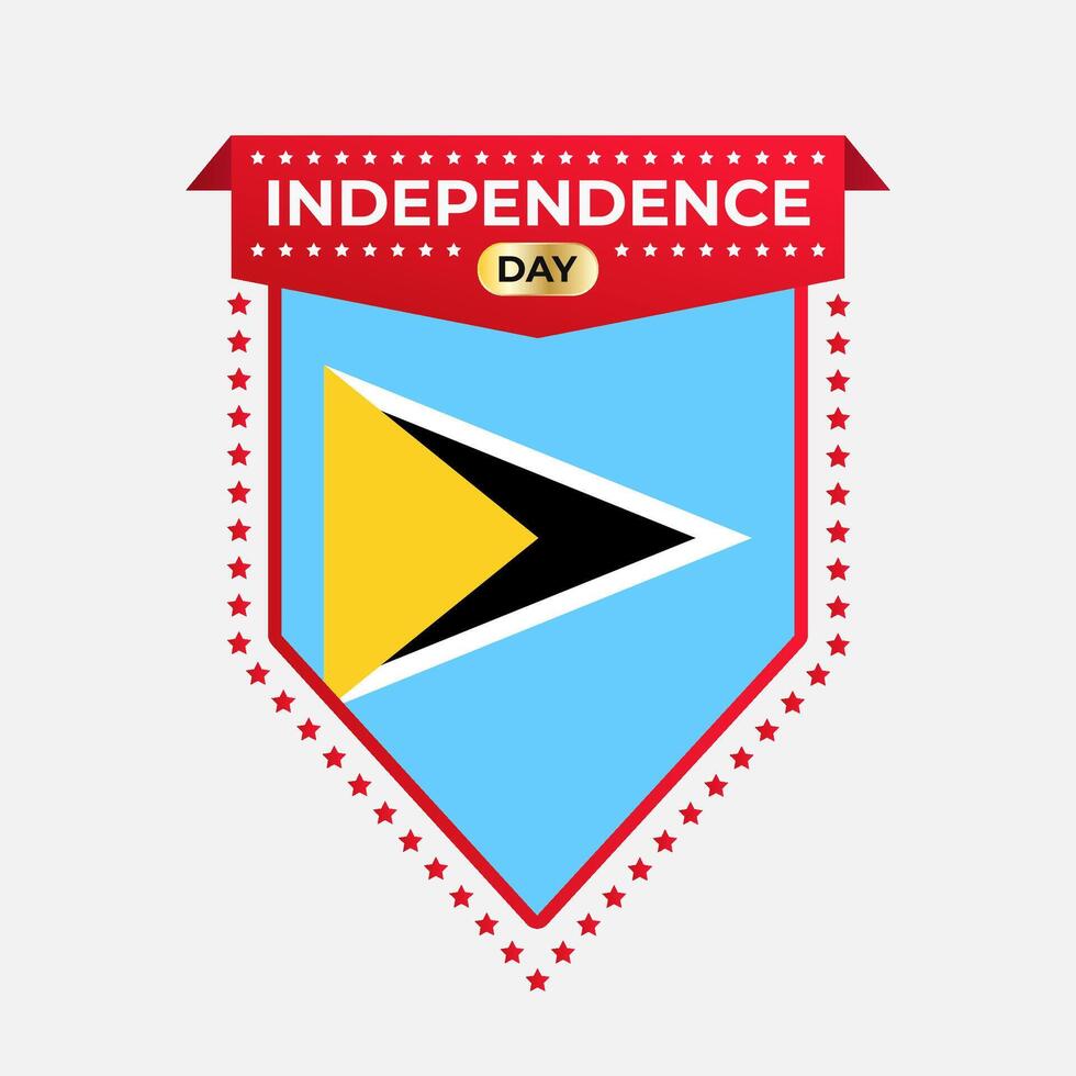 Saint Lucia Independence Day Banner Design vector