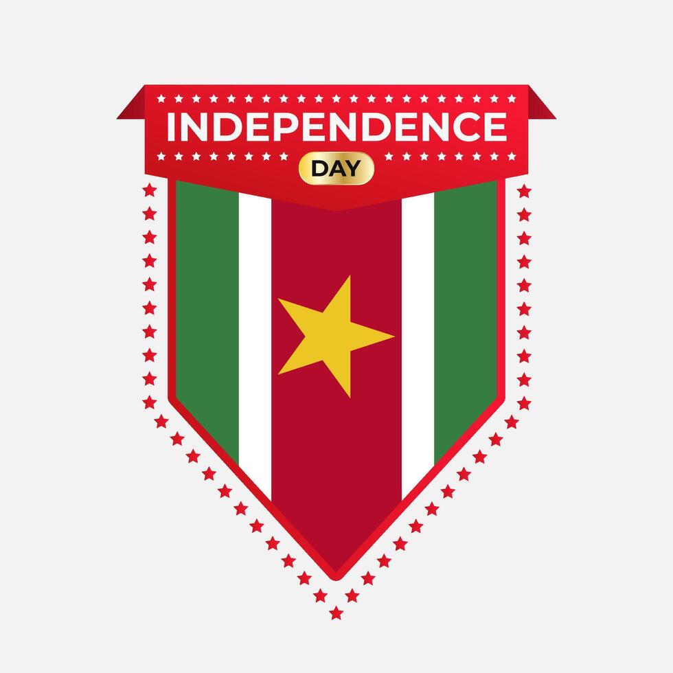 Suriname Independence Day Banner Design vector