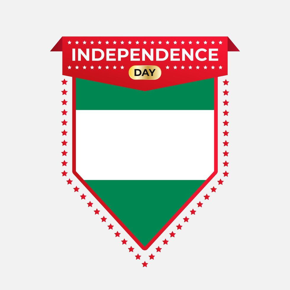 Nigeria Independence Day Banner Design vector