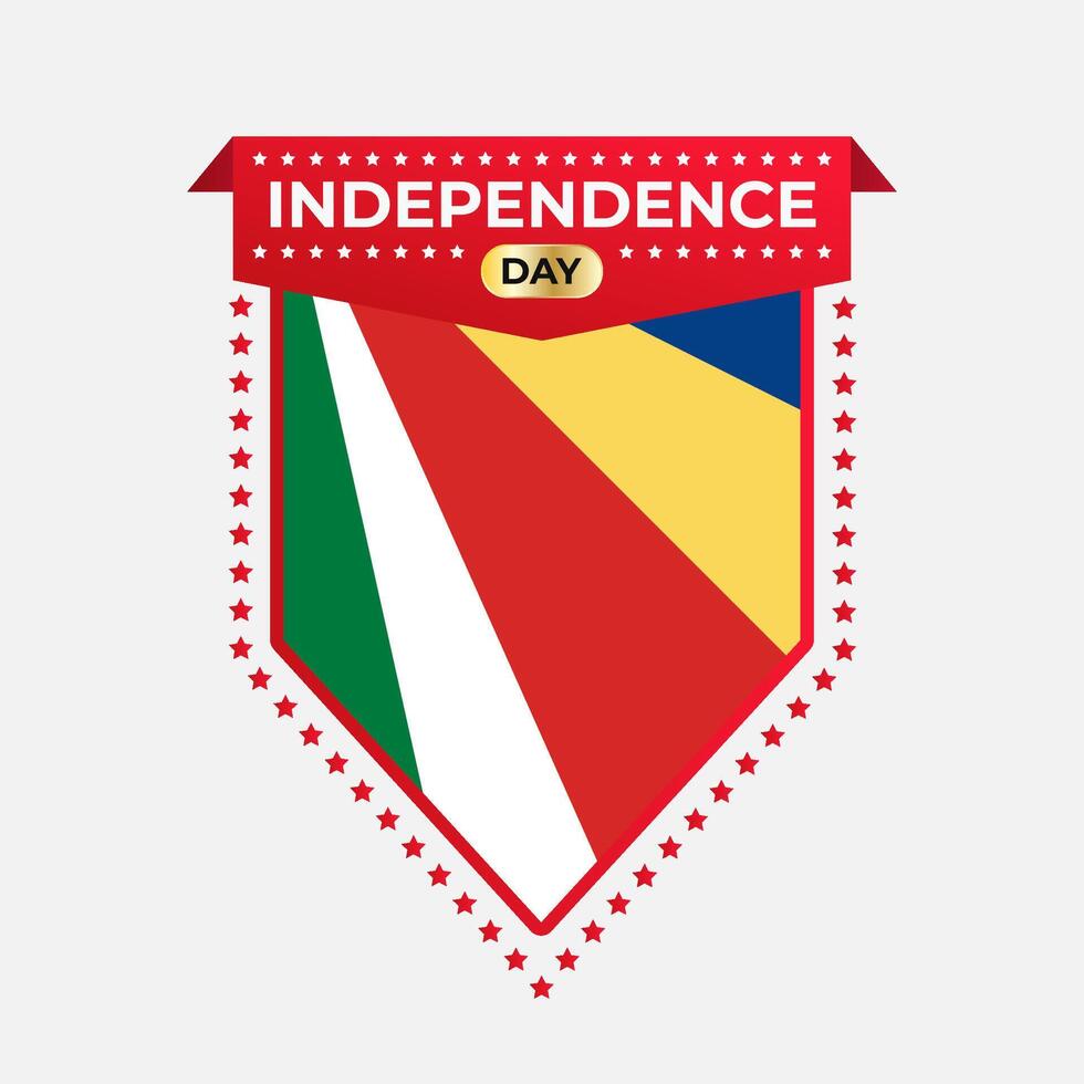 Seychelles Independence Day Banner Design vector