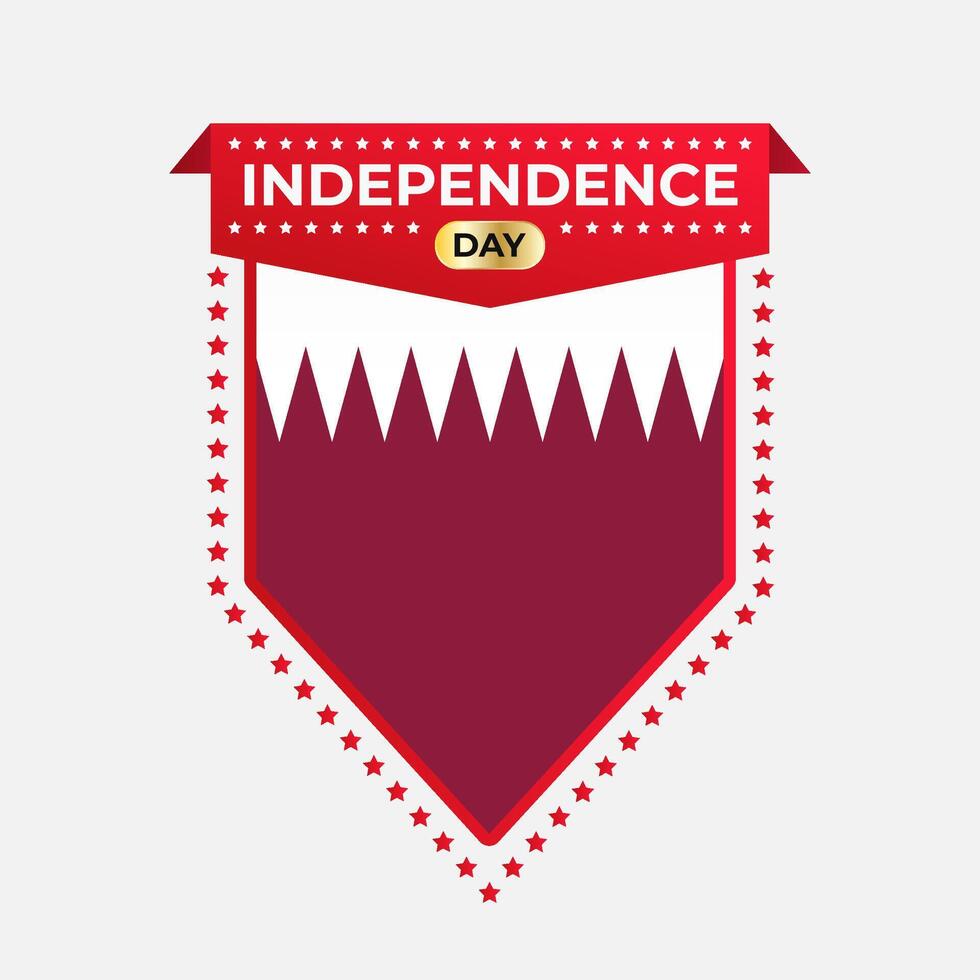 Qatar Independence Day Banner Design vector