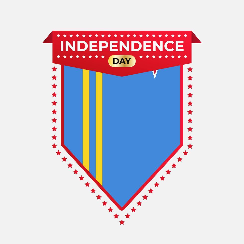 Aruba Independence Day Banner Design vector