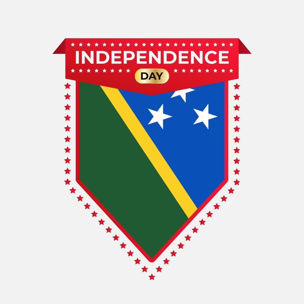 Solomon Islands Independence Day Banner Design vector