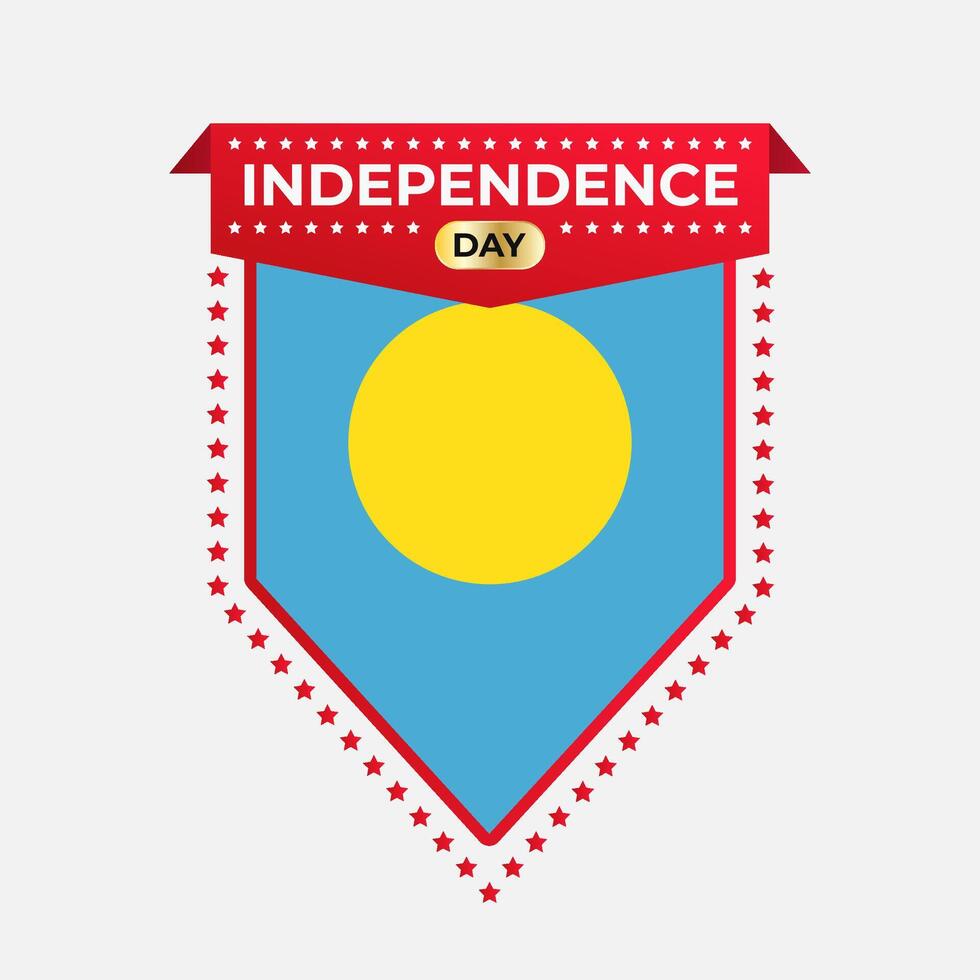 Palau Independence Day Banner Design vector