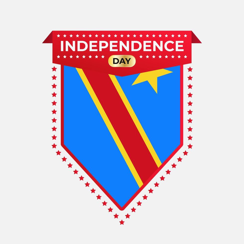 Democratic Republic of the Congo Independence Day Banner Design vector