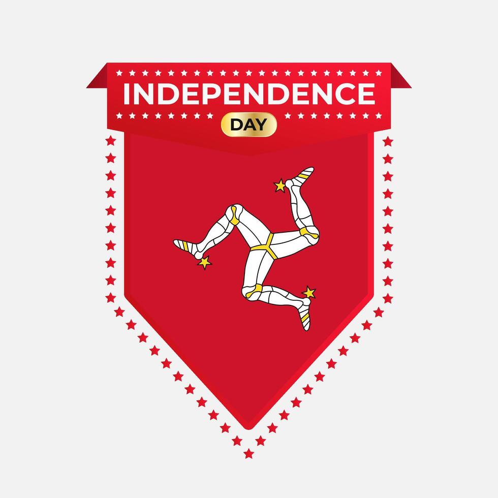 Isle of Man Independence Day Banner Design vector