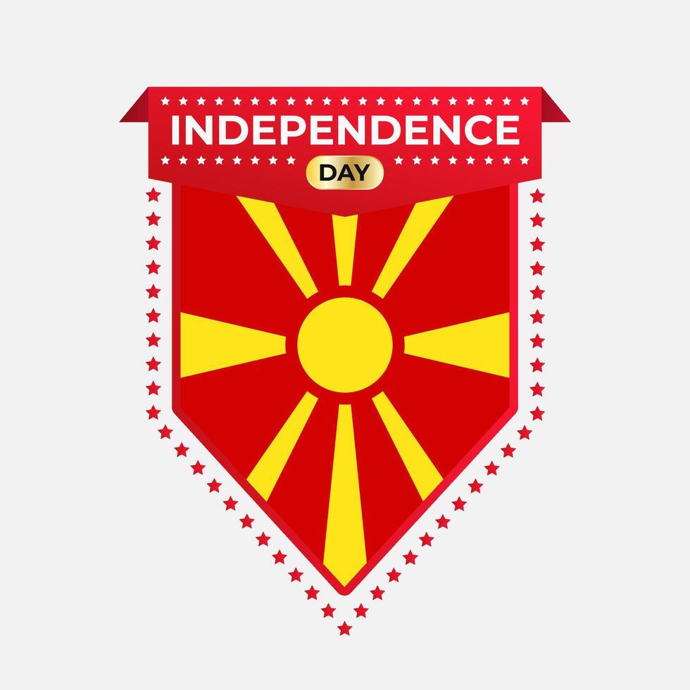 Macedonia Independence Day Banner Design vector