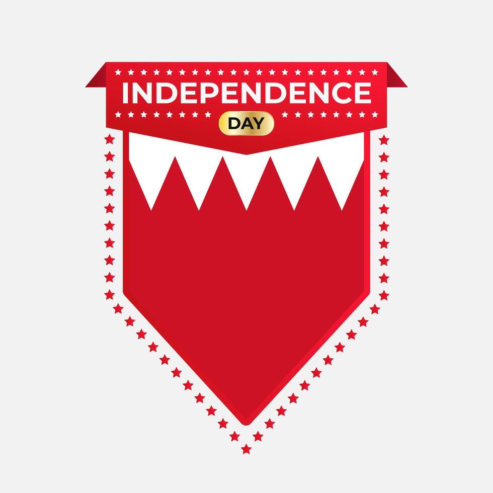 Bahrain Independence Day Banner Design vector