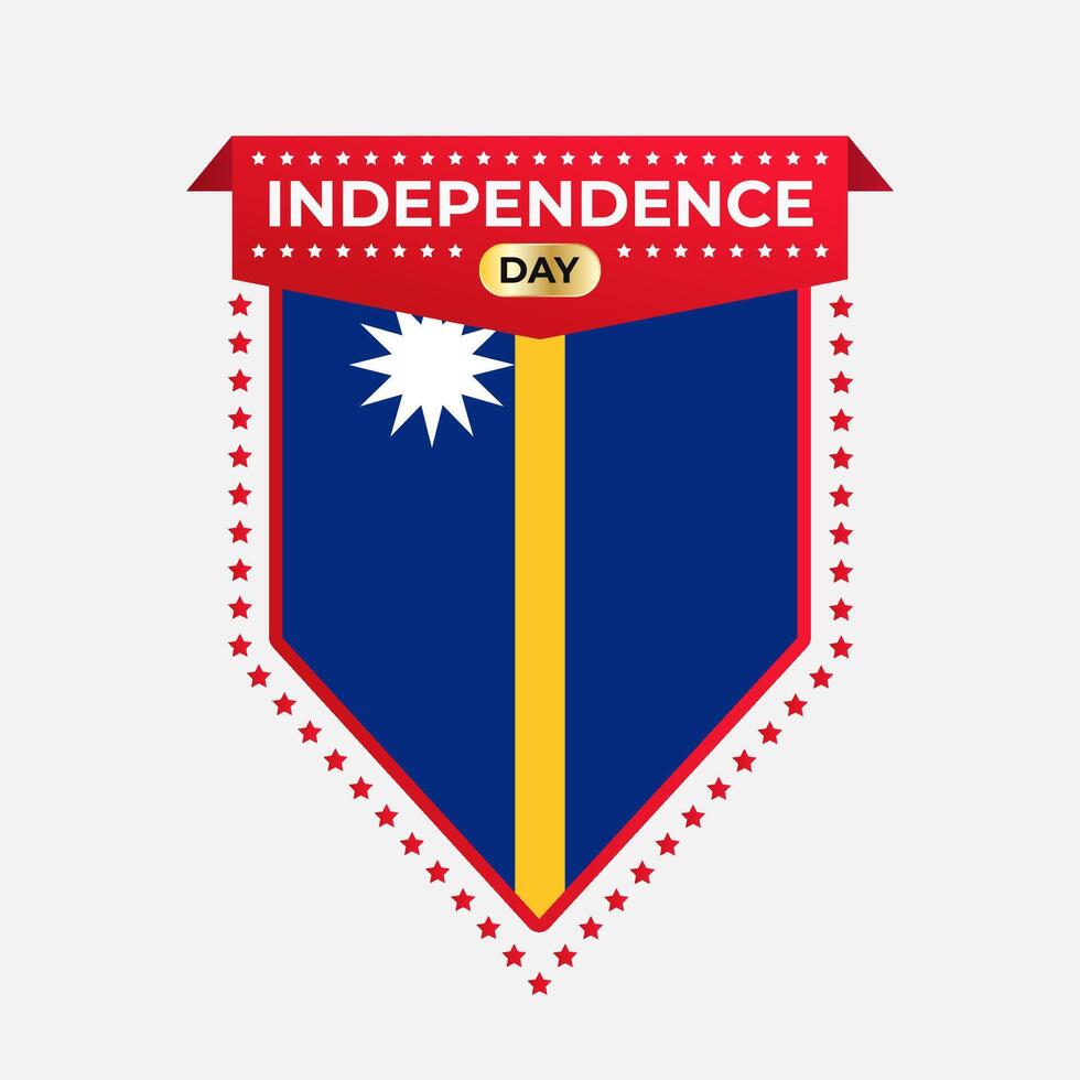 Nauru Independence Day Banner Design vector