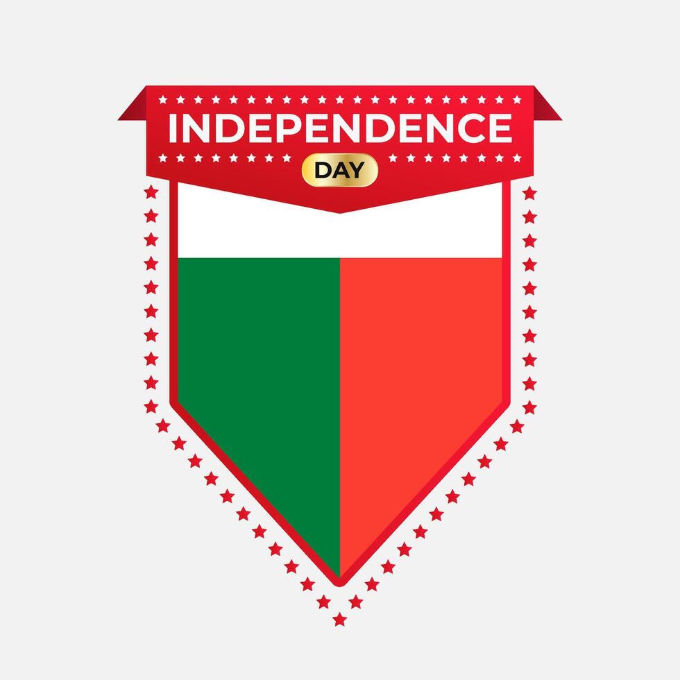 Madagascar Independence Day Banner Design vector