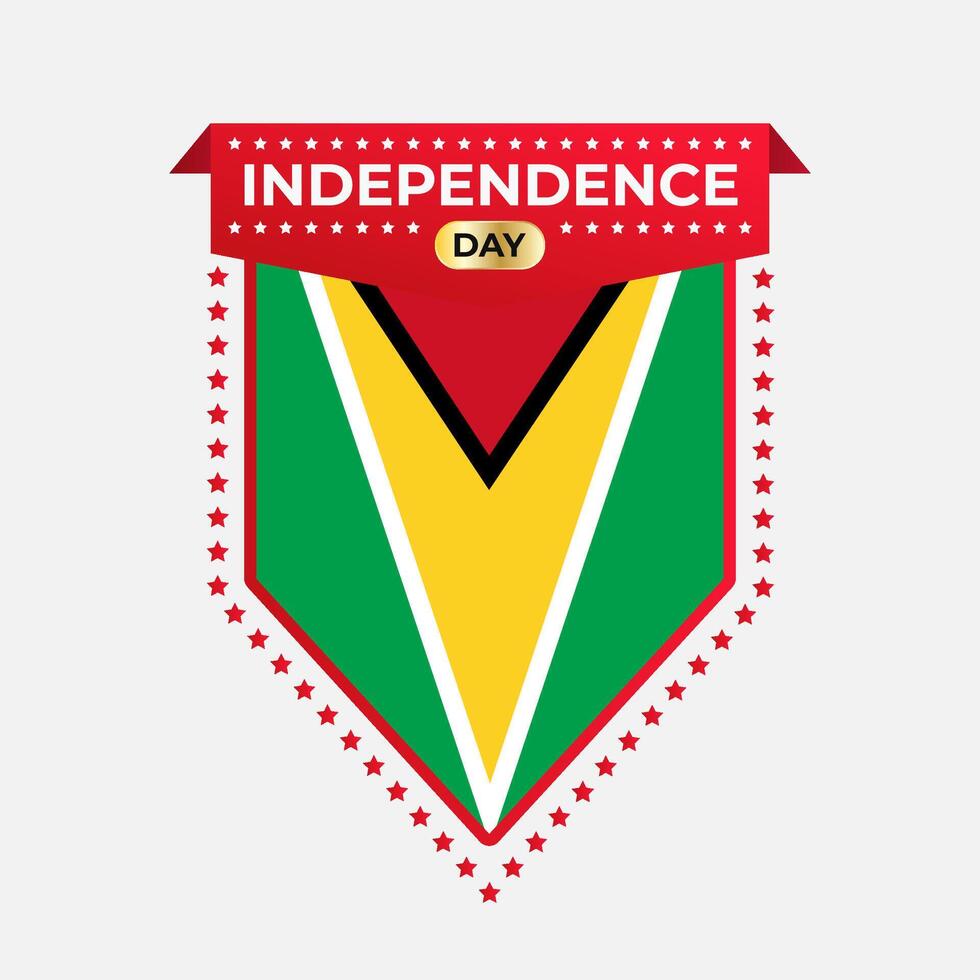 Guyana Independence Day Banner Design vector