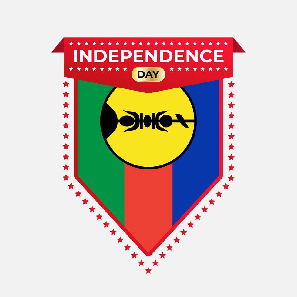 New Caledonia Independence Day Banner Design vector