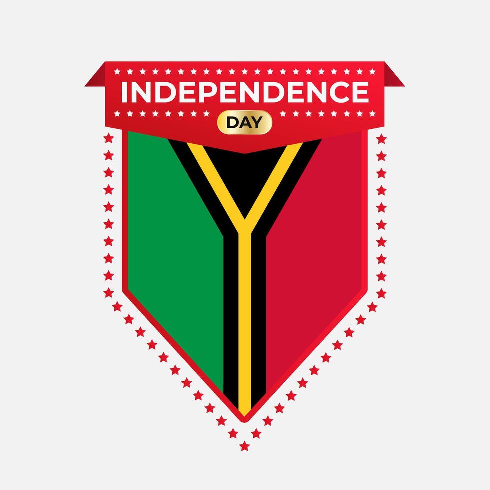 Vanuatu Independence Day Banner Design vector