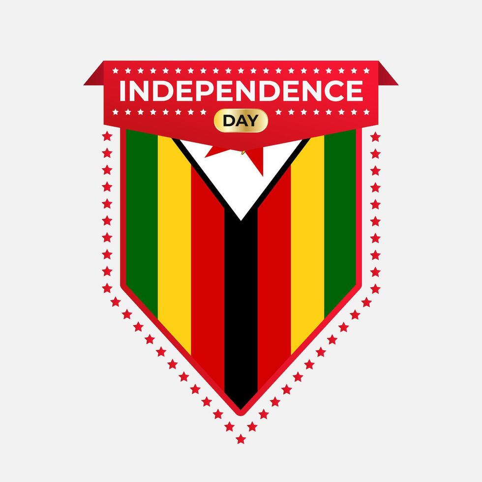 Zimbabwe Independence Day Banner Design vector