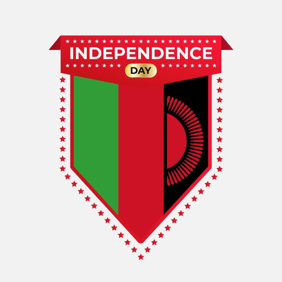 Malawi Independence Day Banner Design vector