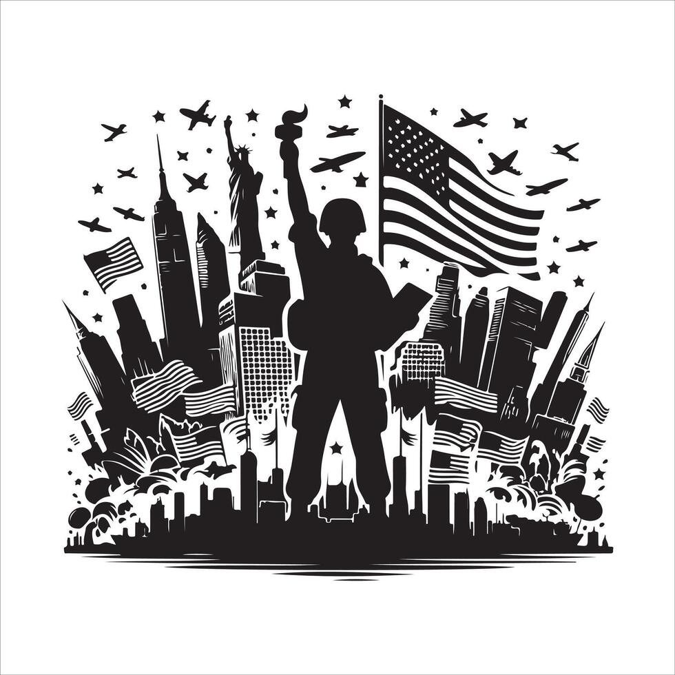 Patriots Day silhouette design with a Massachusetts white background eps download vector