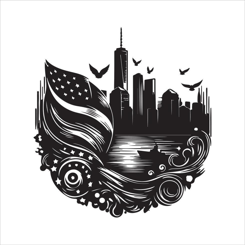 Patriots Day silhouette design with a Massachusetts white background eps download vector