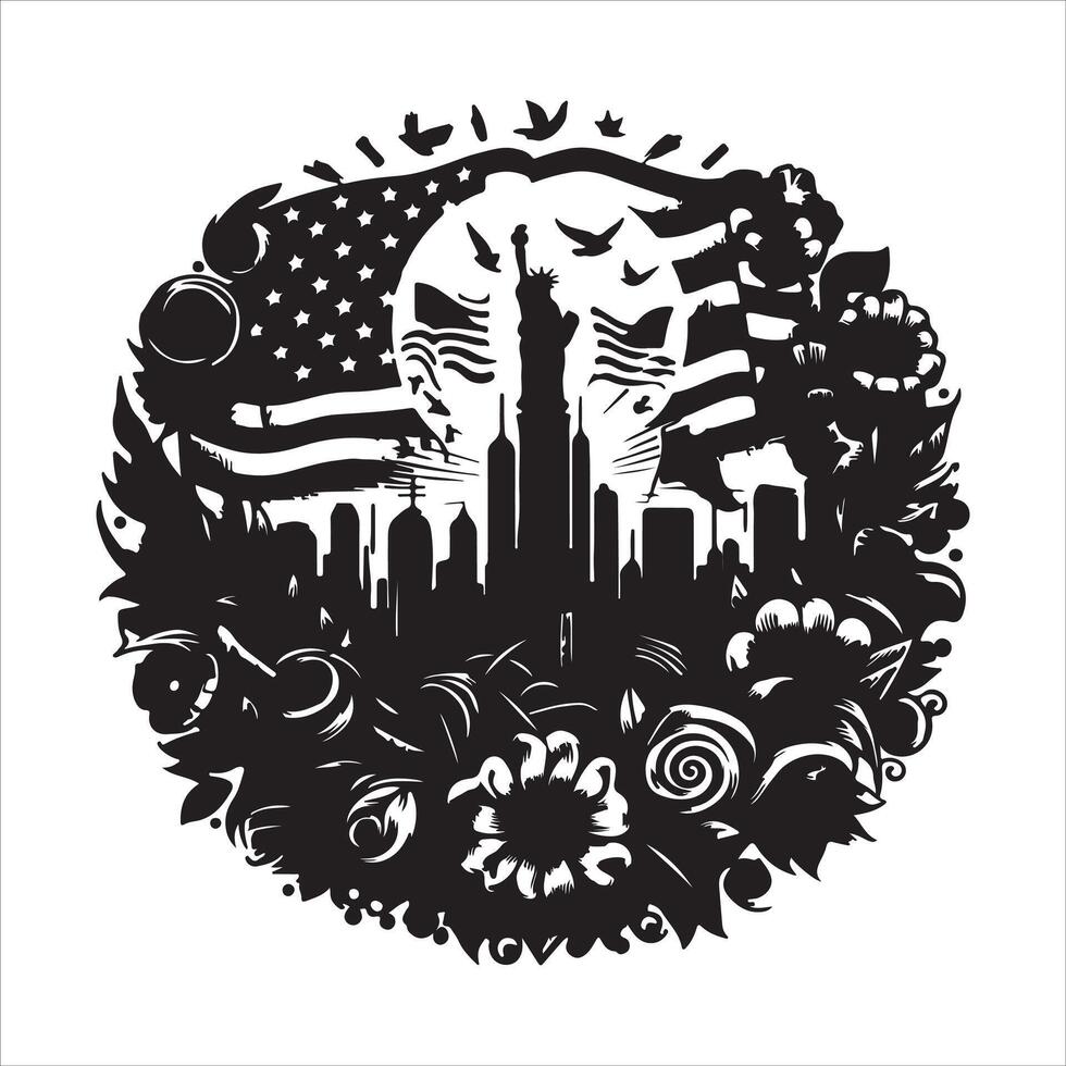 Patriots Day silhouette design with a Massachusetts white background eps download vector