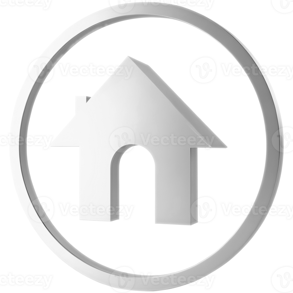 3D house icon png