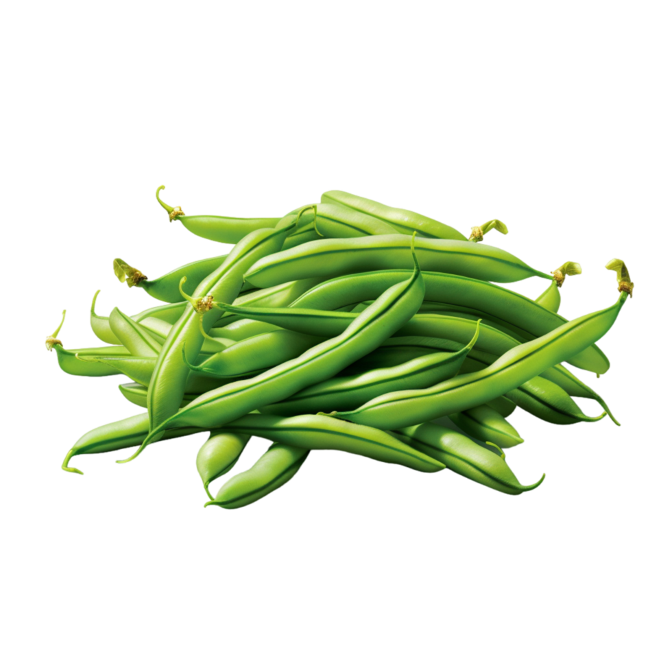 Generated Ai Fresh Green beans png