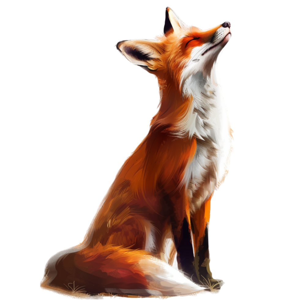 Generated Ai Red Fox Full Body Animals png