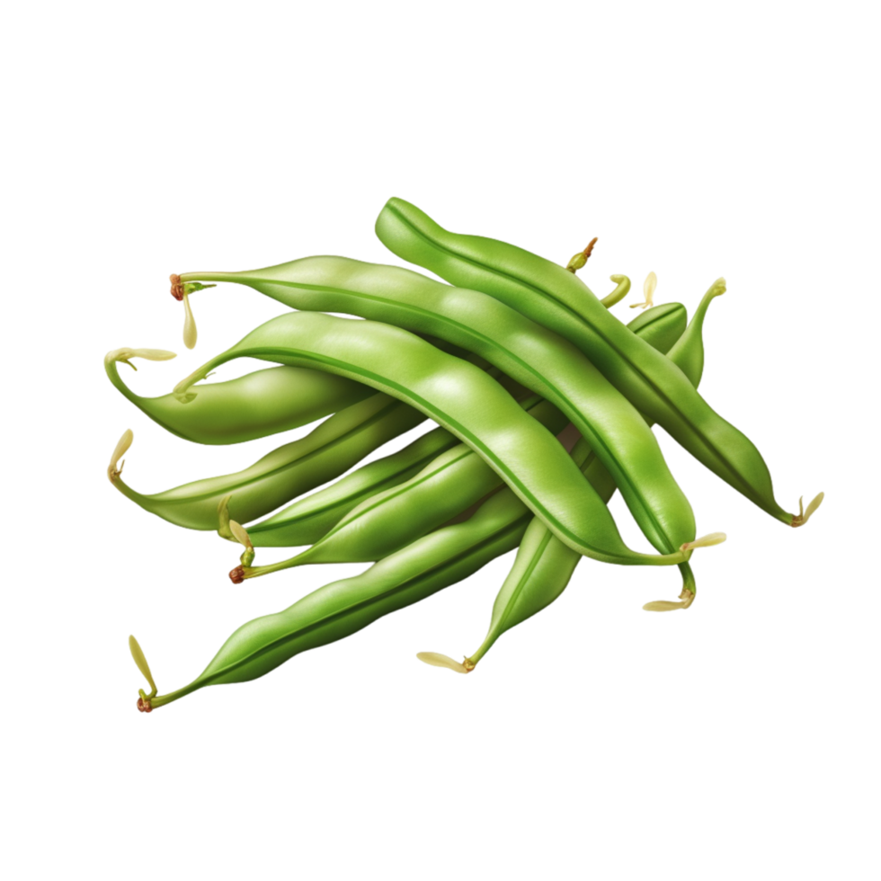 Generated Ai Green beans png