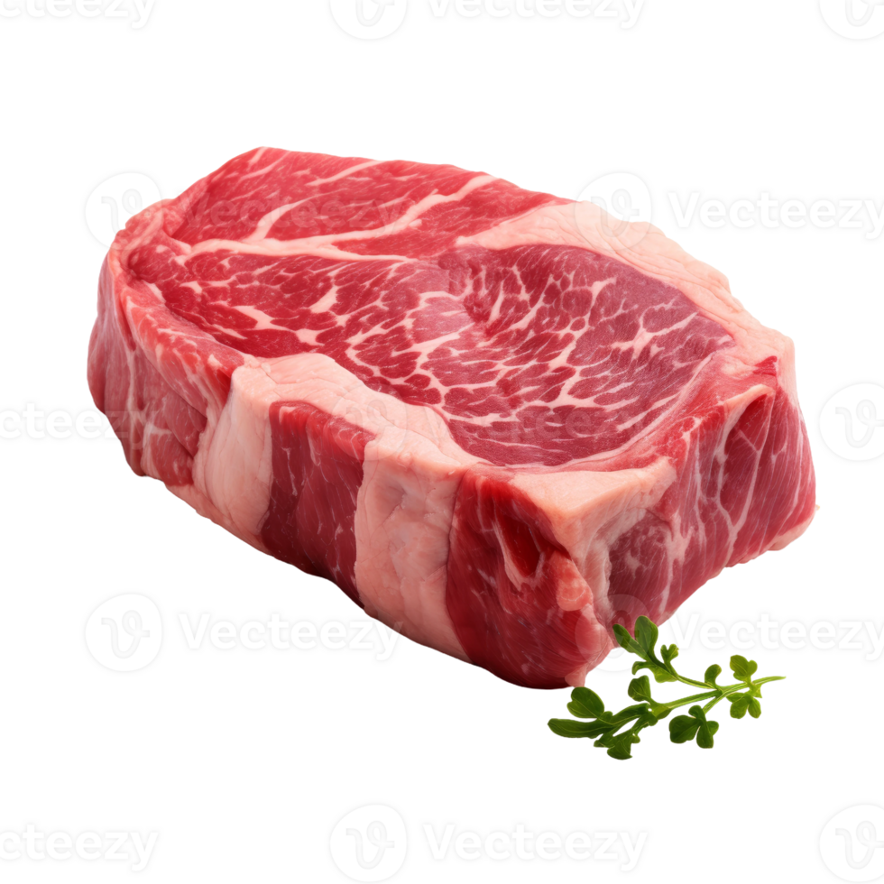 Raw Beef Steak with Parsley png