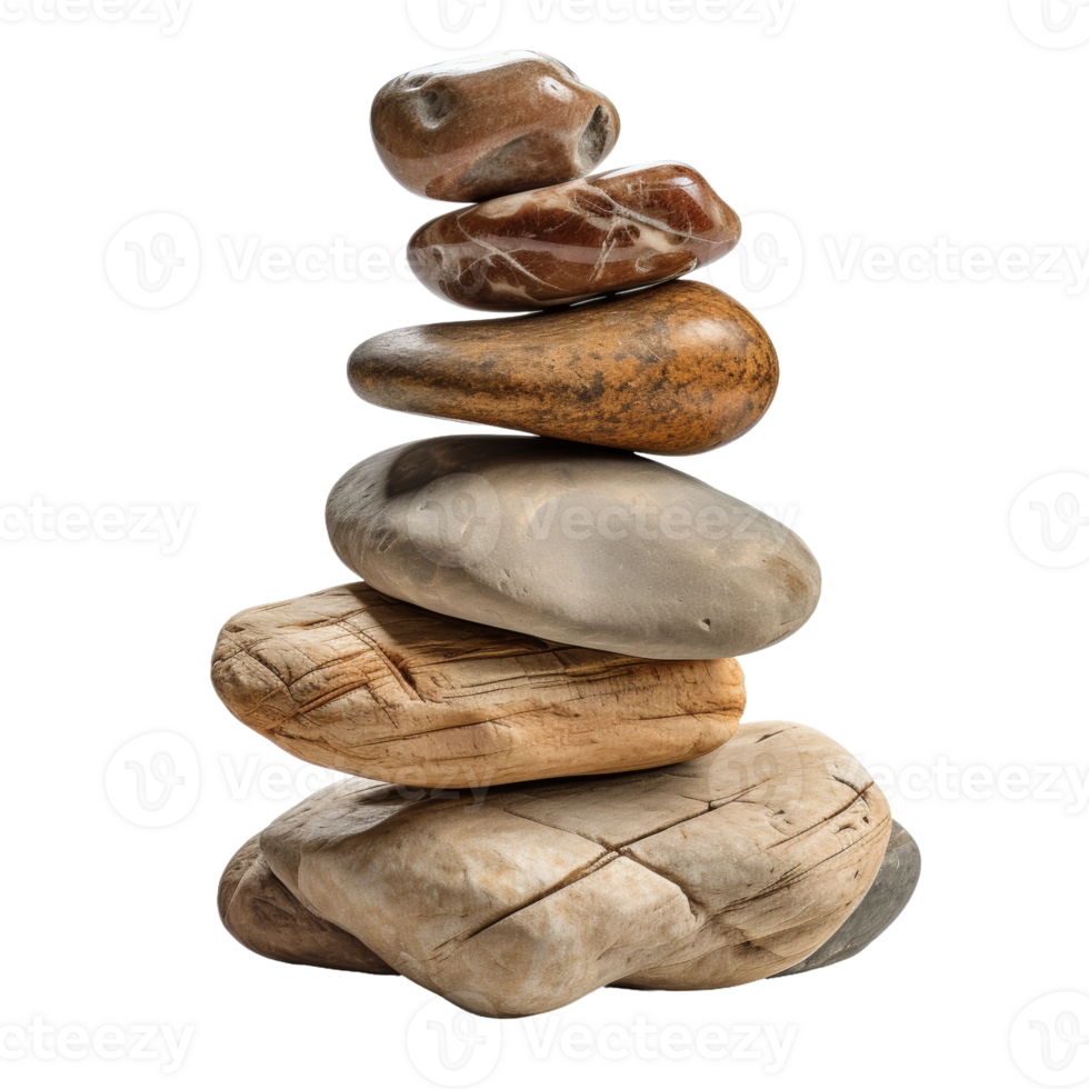 Balanced Stones on transparent Background png