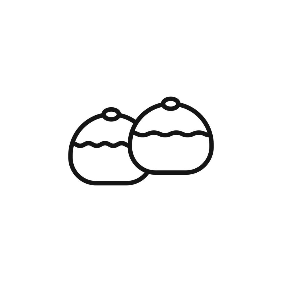 belgian buns logo sign outline vector