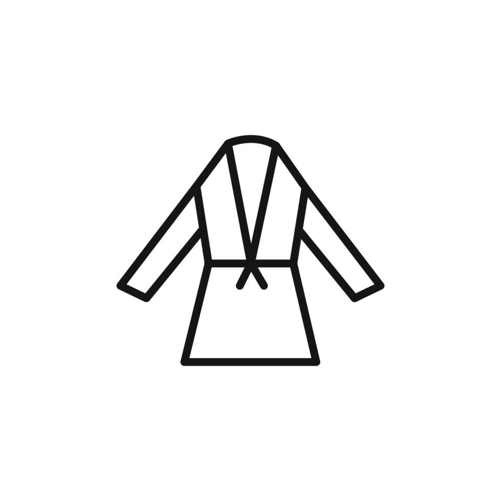 bathrobe icon set vector