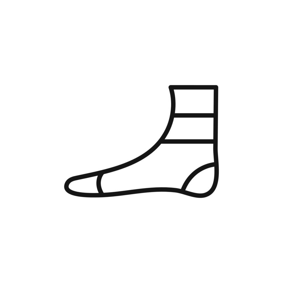 Elastic bandage logo sign outline vector
