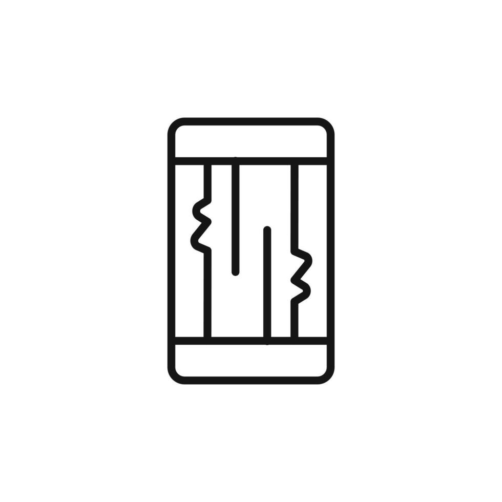 Display or lcd issues logo sign outline vector