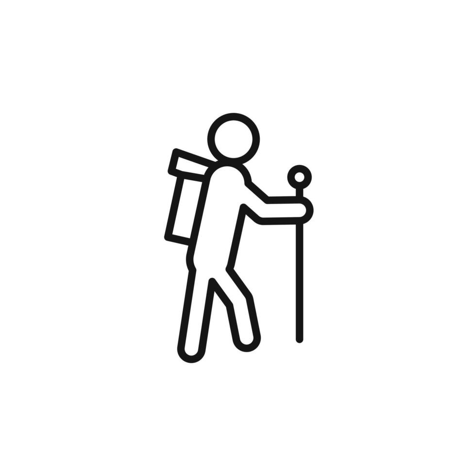 hike logo sign outline vector