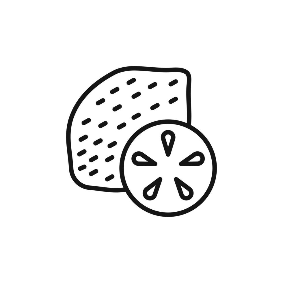 lemon logo sign outline vector
