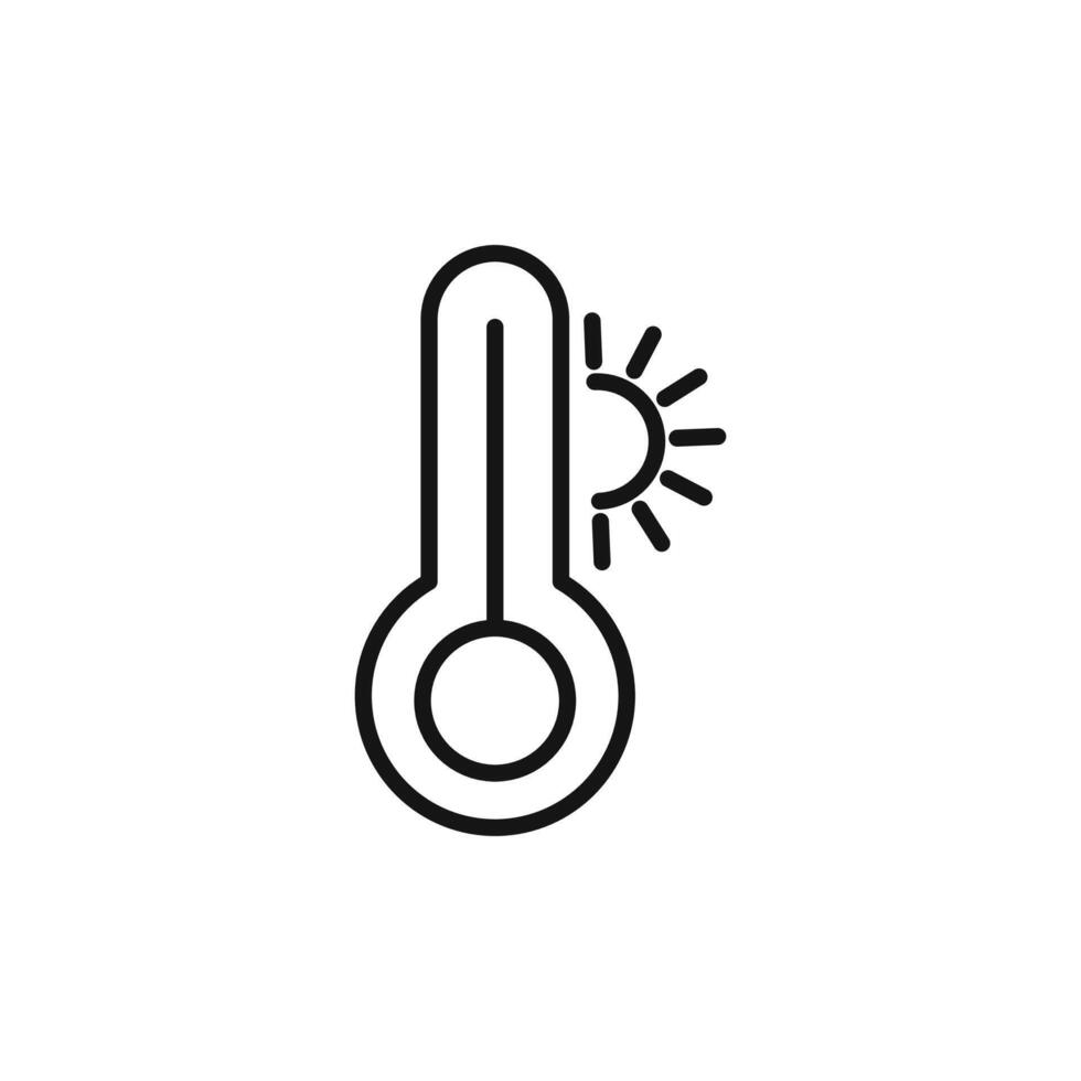 Hot logo sign outline vector