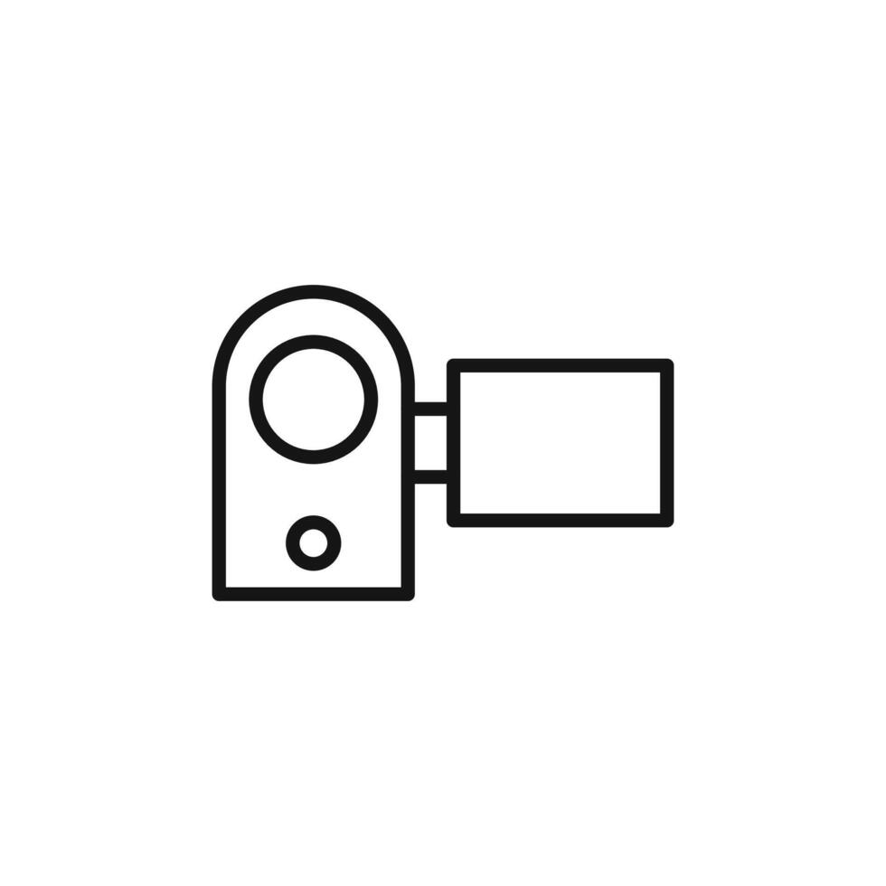 Handy Cam logo sign outline vector