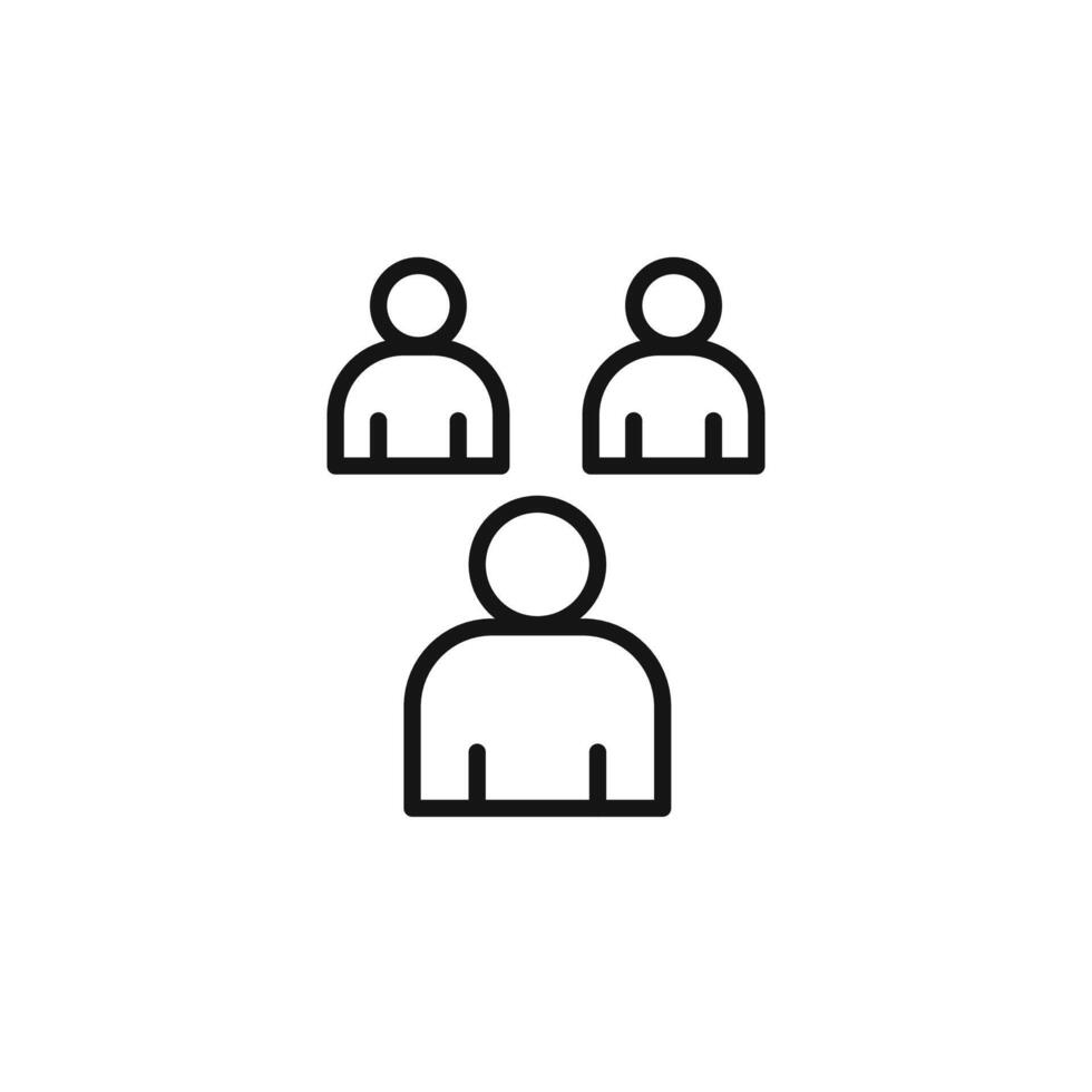 Interview Preparation logo sign outline vector