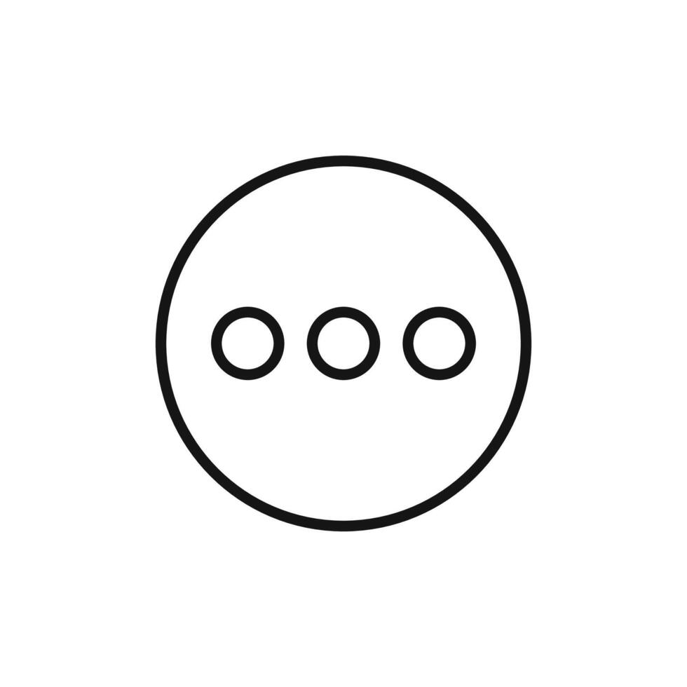 more button logo sign outline vector