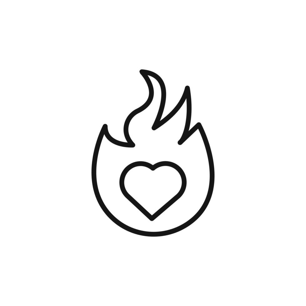 Passion logo sign outline vector
