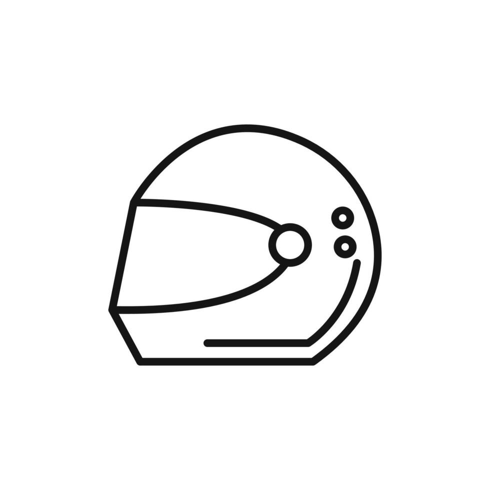race helmet logo sign outline vector