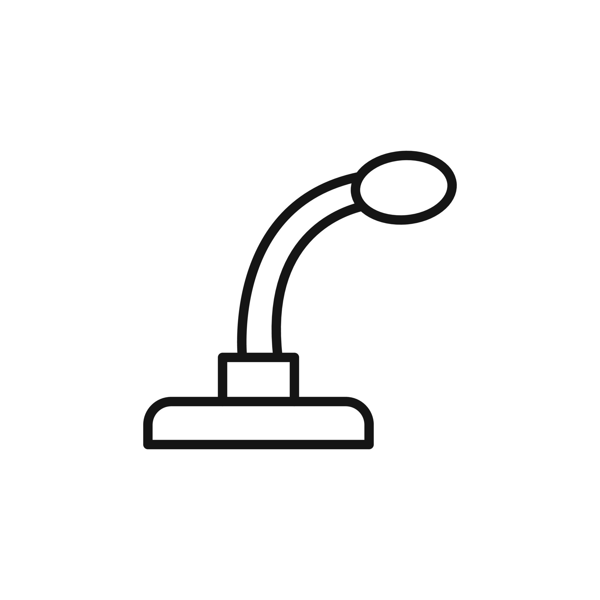 Speaker Microphone logo sign outline 47589574 Vector Art at Vecteezy