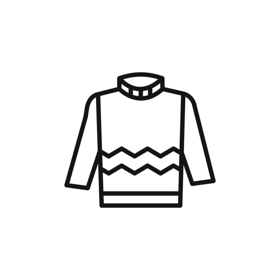 sweater logo sign outline vector