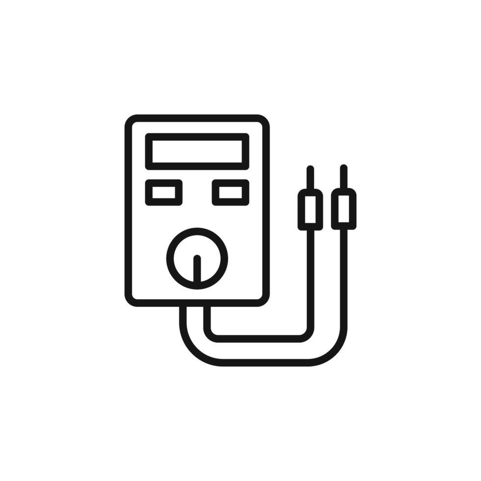 voltmeter logo sign outline vector