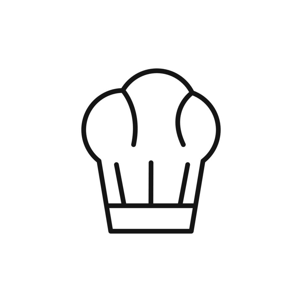 toque logo sign outline vector