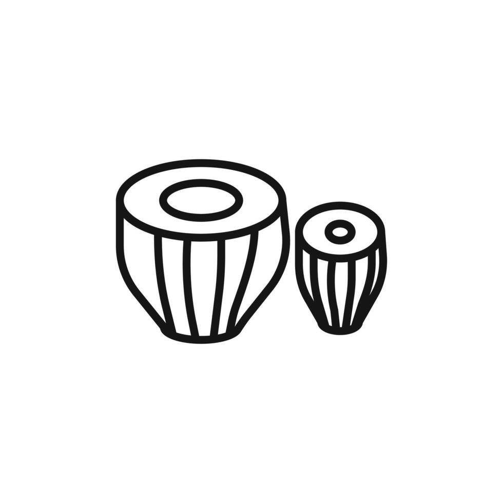 Tabla logo sign outline vector