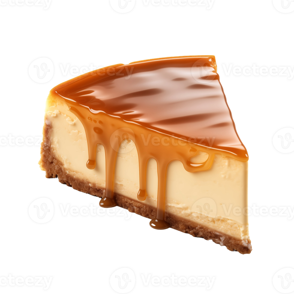 Caramel Cheesecake Slice png