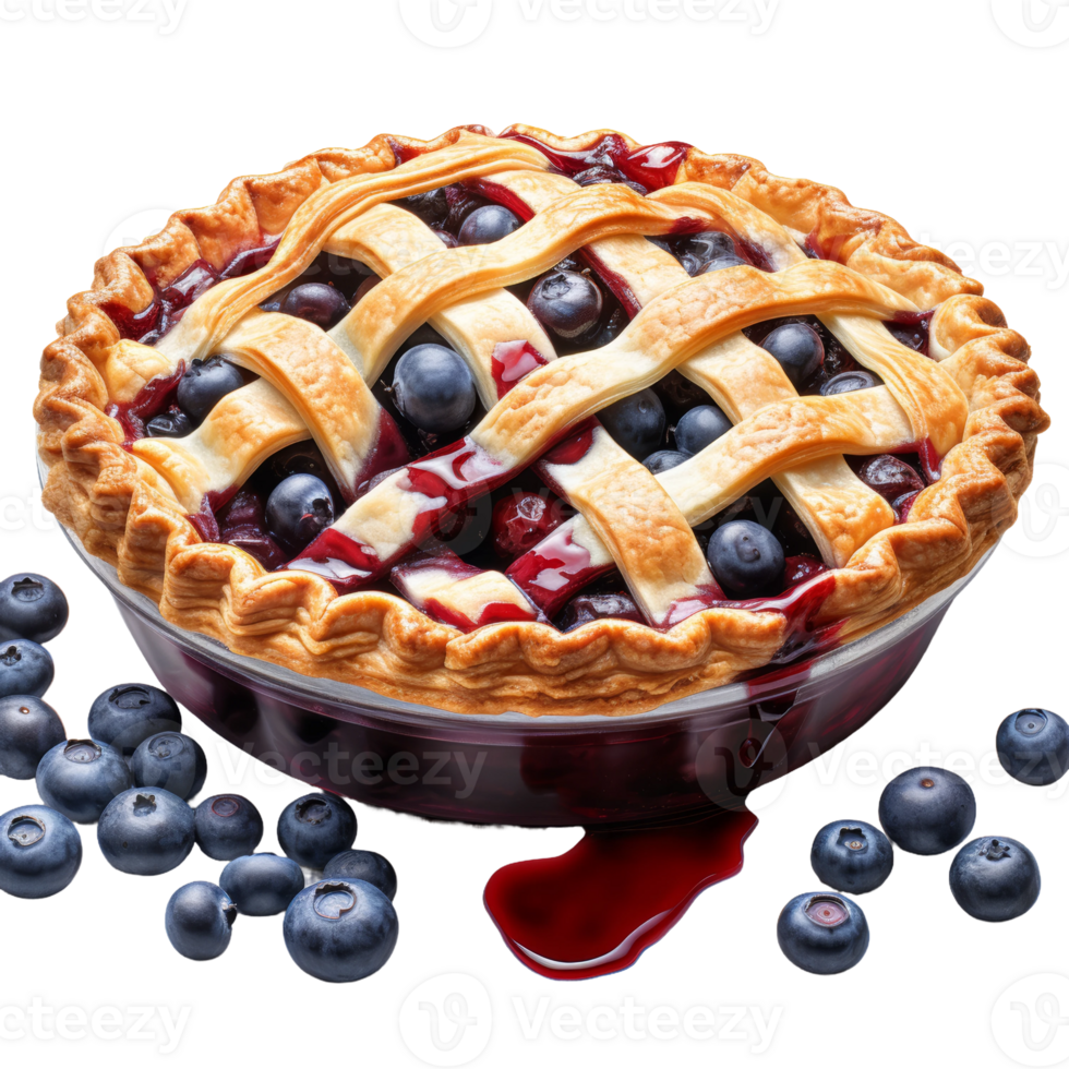 Blueberry Pie on transparent Background png