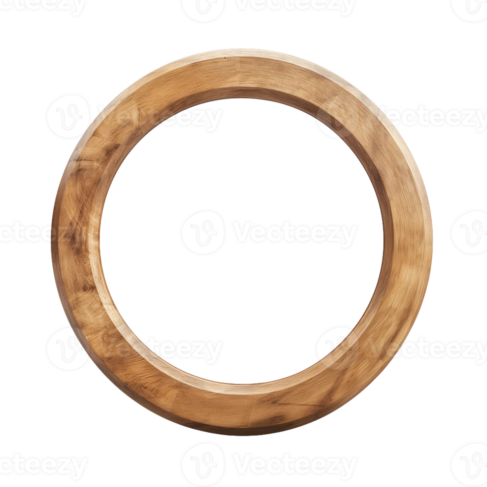 Wooden Circle Frame png