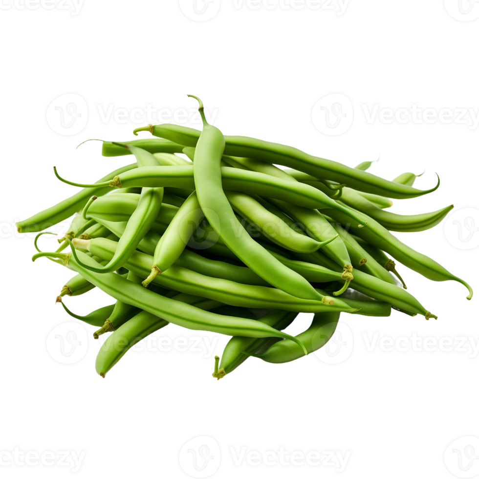 A Pile of Fresh Green Beans png